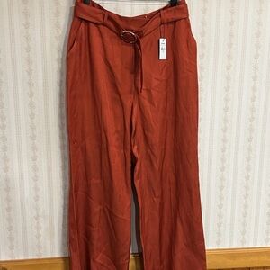 Express Terracotta Trousers with Belt
